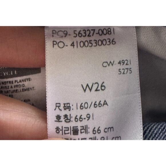 Levi's Premium 501 Cut Off Shorts Women’s Size 26 Distressed Button Fly Denim - Picture 8 of 8